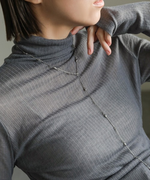 select MOCA(セレクトモカ)の「【ZOZO限定】ドロップレンジマルチWAYネックレス(ネックレス・レディース・ゴールド/シルバー・FREE)」の8枚目の写真