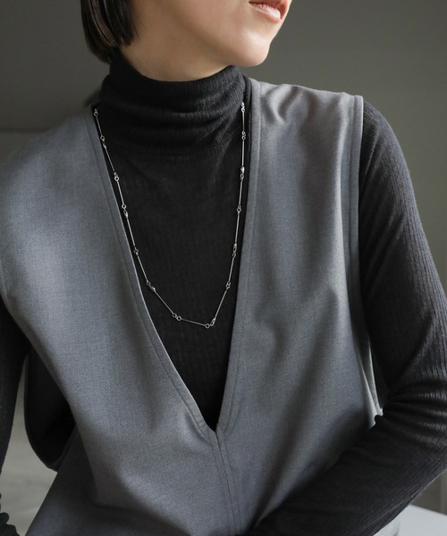 select MOCA(セレクトモカ)の「【ZOZO限定】ドロップレンジマルチWAYネックレス(ネックレス・レディース・ゴールド/シルバー・FREE)」の12枚目の写真