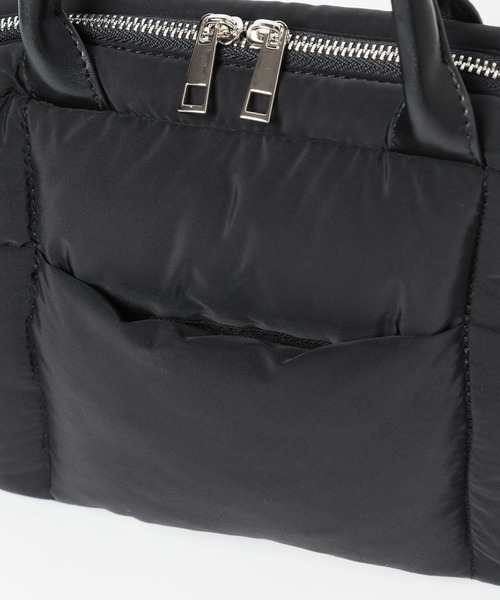 Heather（ヘザー）の「パファーボストンBAG  996731（ボストンバッグ・レディース・オフホワイト/ブラック/シルバー・ONE SIZE）」の5枚目の写真