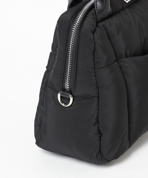 Heather（ヘザー）の「パファーボストンBAG  996731（ボストンバッグ・レディース・オフホワイト/ブラック/シルバー・ONE SIZE）」の6枚目の写真