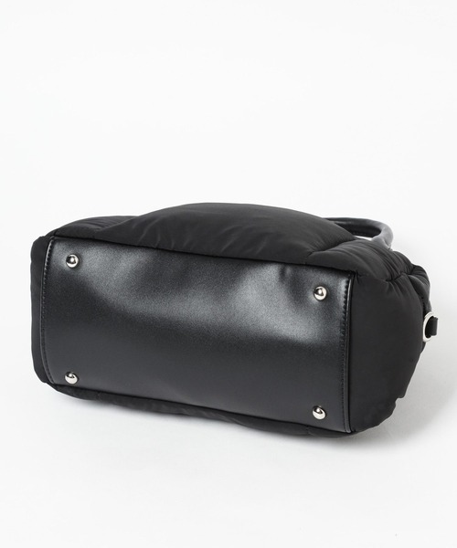 Heather（ヘザー）の「パファーボストンBAG  996731（ボストンバッグ・レディース・オフホワイト/ブラック/シルバー・ONE SIZE）」の7枚目の写真