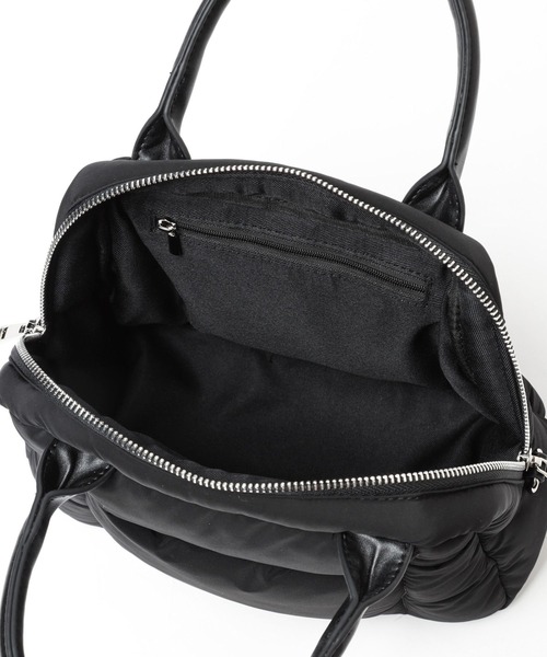 Heather（ヘザー）の「パファーボストンBAG  996731（ボストンバッグ・レディース・オフホワイト/ブラック/シルバー・ONE SIZE）」の9枚目の写真