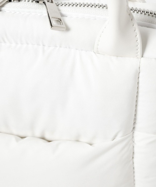 Heather（ヘザー）の「パファーボストンBAG  996731（ボストンバッグ・レディース・オフホワイト/ブラック/シルバー・ONE SIZE）」の10枚目の写真