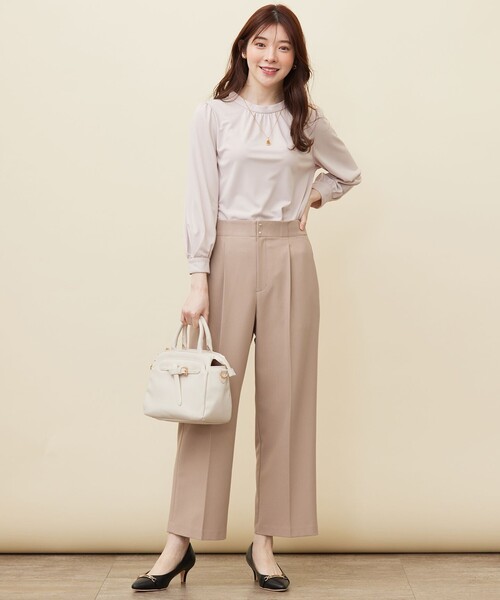 ANY SIS(エニィスィス)の「【WEB・一部店舗限定】褒めらレディワイド パンツ(その他パンツ・レディース・アイボリー系/ネイビー系/ライトグレー系/ベージュ系・0)」の10枚目の写真