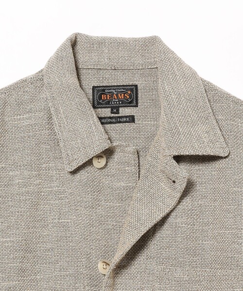 BEAMS PLUS（ビームスプラス）の「BEAMS PLUS / コットン リネン ミリタリー チョア ジャケット（ブルゾン・メンズ・ブラウン系その他/オレンジ・M/S/XL/L）」の3枚目の写真