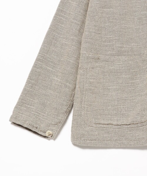 BEAMS PLUS（ビームスプラス）の「BEAMS PLUS / コットン リネン ミリタリー チョア ジャケット（ブルゾン・メンズ・ブラウン系その他/オレンジ・M/S/XL/L）」の4枚目の写真