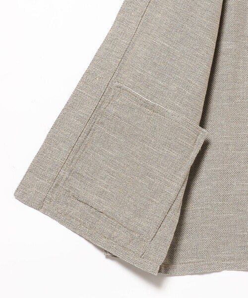 BEAMS PLUS（ビームスプラス）の「BEAMS PLUS / コットン リネン ミリタリー チョア ジャケット（ブルゾン・メンズ・ブラウン系その他/オレンジ・M/S/XL/L）」の6枚目の写真