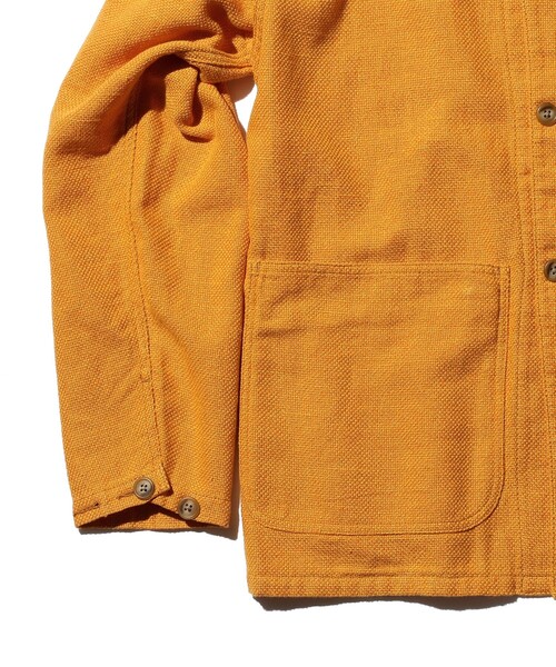 BEAMS PLUS（ビームスプラス）の「BEAMS PLUS / コットン リネン ミリタリー チョア ジャケット（ブルゾン・メンズ・ブラウン系その他/オレンジ・M/S/XL/L）」の10枚目の写真