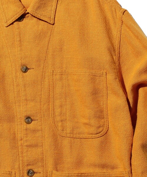 BEAMS PLUS（ビームスプラス）の「BEAMS PLUS / コットン リネン ミリタリー チョア ジャケット（ブルゾン・メンズ・ブラウン系その他/オレンジ・M/S/XL/L）」の11枚目の写真