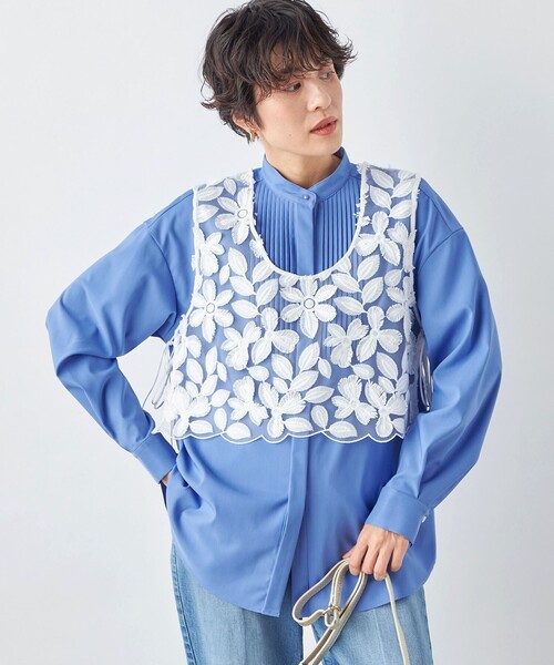セール 35%OFF】ピンタックサテンシャツ(505804948