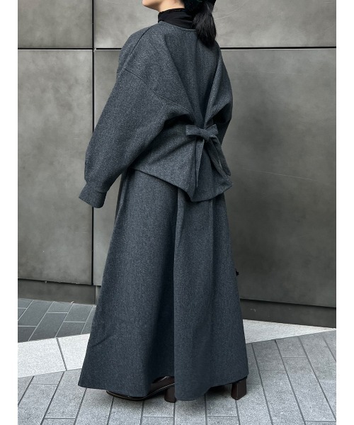Ayla(アイラ)の「melton circular skirt(スカート・レディース・グレー/オートミール・FREE)」の7枚目の写真