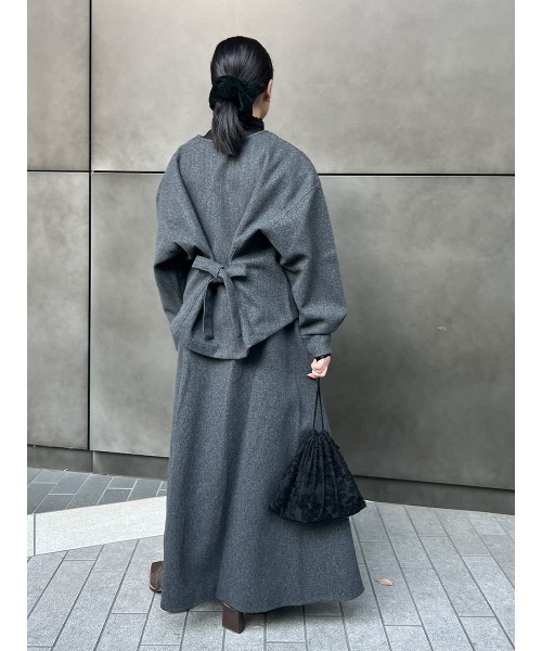 Ayla(アイラ)の「melton circular skirt(スカート・レディース・グレー/オートミール・FREE)」の10枚目の写真