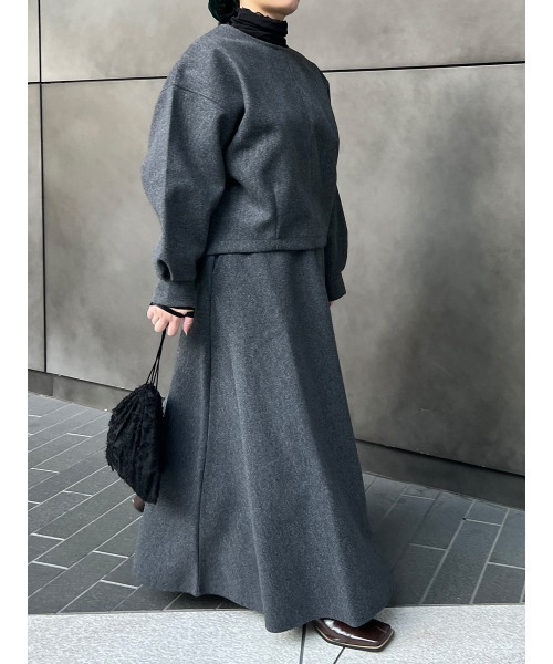 Ayla(アイラ)の「melton circular skirt(スカート・レディース・グレー/オートミール・FREE)」の20枚目の写真