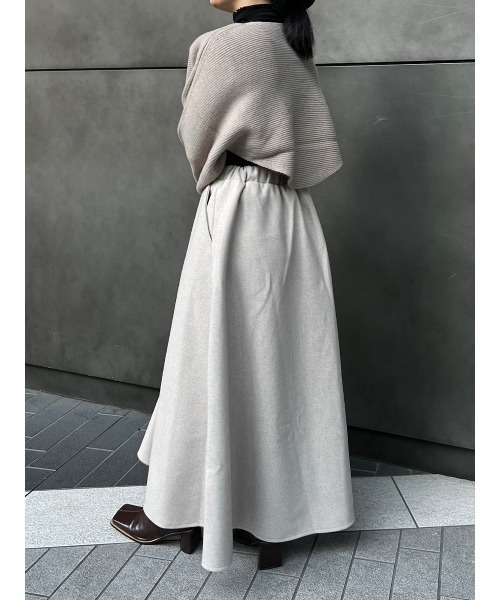 Ayla(アイラ)の「melton circular skirt(スカート・レディース・グレー/オートミール・FREE)」の8枚目の写真