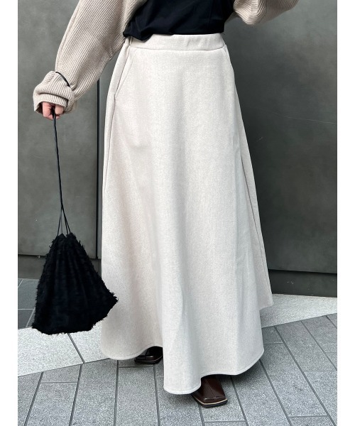Ayla(アイラ)の「melton circular skirt(スカート・レディース・グレー/オートミール・FREE)」の11枚目の写真