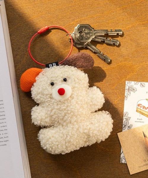 Brunch Brother(ブランチブラザー)の「Romane corp./BRUNCH BROTHER Keyring/ブランチブラザー/ロマネ/韓国雑貨/2107325(キーホルダー・レディース・ホワイト/ベージュ/ブラウン・0)」の3枚目の写真