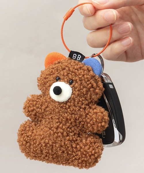 Brunch Brother(ブランチブラザー)の「Romane corp./BRUNCH BROTHER Keyring/ブランチブラザー/ロマネ/韓国雑貨/2107325(キーホルダー・レディース・ホワイト/ベージュ/ブラウン・0)」の2枚目の写真