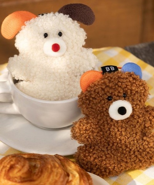 Brunch Brother(ブランチブラザー)の「Romane corp./BRUNCH BROTHER Keyring/ブランチブラザー/ロマネ/韓国雑貨/2107325(キーホルダー・レディース・ホワイト/ベージュ/ブラウン・0)」の4枚目の写真