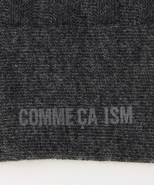 COMME CA ISM(コムサイズム)の「リンクス 市松柄 ドレスソックス(ソックス/靴下・メンズ・チャコール/ブラック/ネイビー・25~27cm)」の7枚目の写真