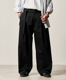 FREAK'S STORE | 限定展開 Wide Belted Slacks ワイドシルエット ベルテッド スラックス(スラックス)