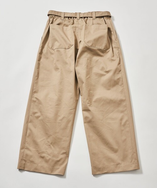 FREAK'S STORE(フリークスストア)の「限定展開 Wide Belted Slacks ワイドシルエット ベルテッド スラックス(スラックス・メンズ・チャコールグレー/ブラック/ベージュ/ネイビー/オリーブ・SMALL/MEDIUM/LARGE)」の12枚目の写真