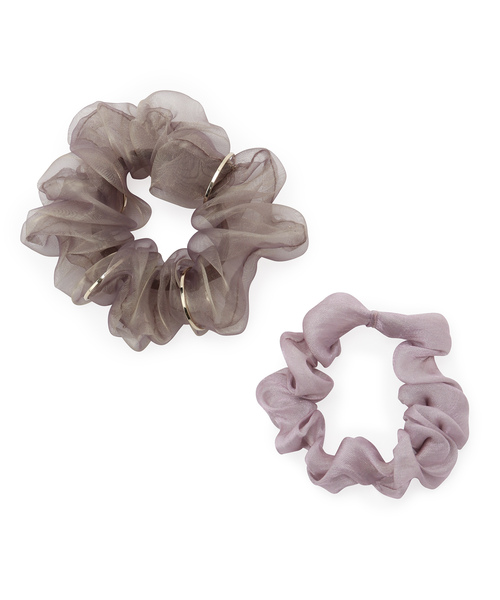 ROPE' PICNIC(ロペピクニック)の「オーガンジー×シャイニーミニシュシュセット(ヘアゴム・レディース・ピンク系その他2/ベージュ系その他/オレンジ・FREE)」の15枚目の写真