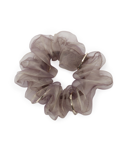 ROPE' PICNIC(ロペピクニック)の「オーガンジー×シャイニーミニシュシュセット(ヘアゴム・レディース・ピンク系その他2/ベージュ系その他/オレンジ・FREE)」の6枚目の写真