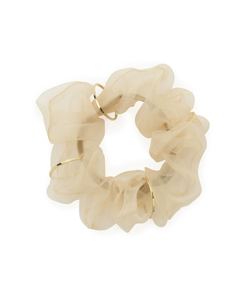 ROPE' PICNIC(ロペピクニック)の「オーガンジー×シャイニーミニシュシュセット(ヘアゴム・レディース・ピンク系その他2/ベージュ系その他/オレンジ・FREE)」の9枚目の写真