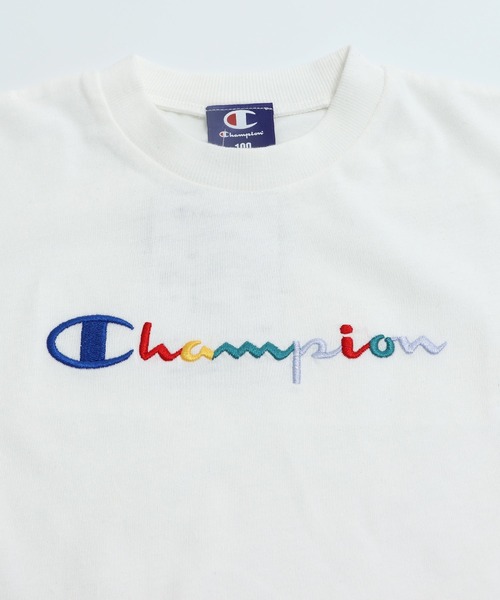 Champion(チャンピオン)の「champion / チャンピオン ロゴ 半袖ワンピース(ワンピース・キッズ・ブラック/ホワイト・120cm/130cm/110cm/100cm)」の5枚目の写真