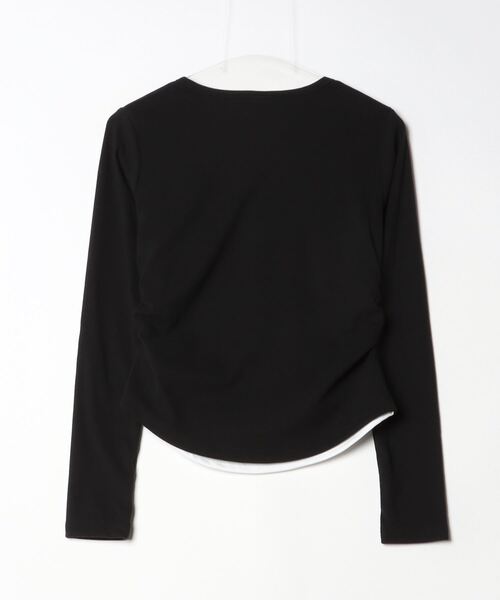 LYEON（リヨン）の「バイカラーレイヤードロンT（Tシャツ/カットソー・レディース・ブラック/グレー・FREE）」の12枚目の写真