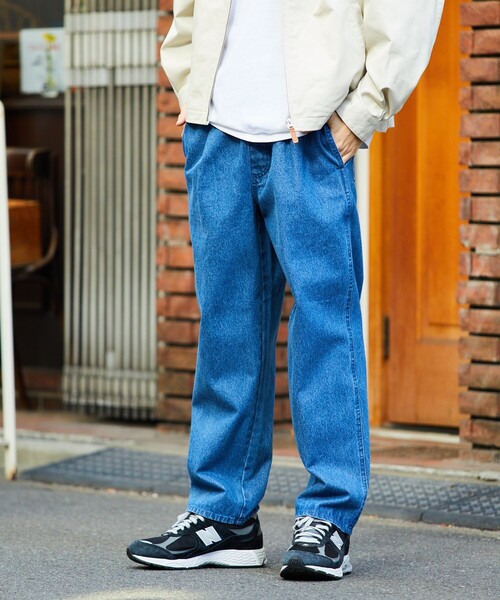 FREAK'S STORE（フリークスストア）の「EASY WEAR/デニム イージーパンツ/リラックスフィット（デニムパンツ・メンズ・ブラック/ネイビー/オフホワイト/ブルー・MEDIUM/SMALL/LARGE）」の15枚目の写真