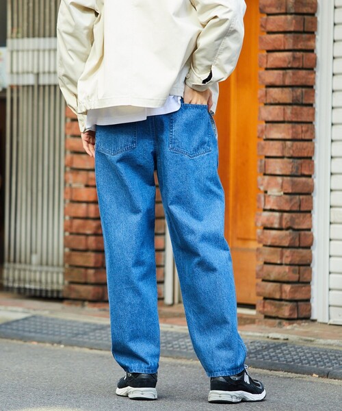 FREAK'S STORE（フリークスストア）の「EASY WEAR/デニム イージーパンツ/リラックスフィット（デニムパンツ・メンズ・ブラック/ネイビー/オフホワイト/ブルー・MEDIUM/SMALL/LARGE）」の17枚目の写真