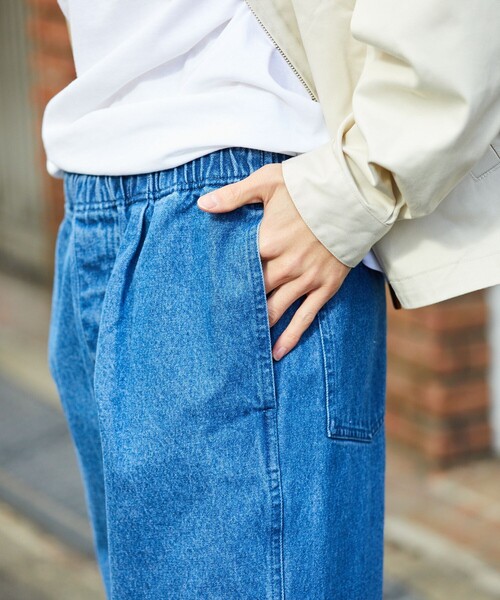 フリークスストア　ウォッシュ加工 イージーデニムパンツ　ウエストゴム FREAK'S STORE/ウォッシュ加工 イージーデニムパンツ｜Daytona