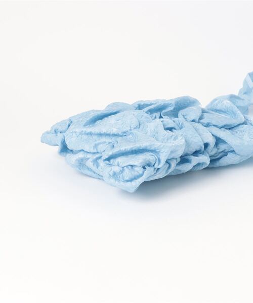 Casselini（キャセリーニ）の「Casselini/ギャザースクエアショルダーバック（ショルダーバッグ・レディース・ブラック/ライトブルー/オフホワイト・FREE）」の14枚目の写真