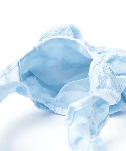 Casselini（キャセリーニ）の「Casselini/ギャザースクエアショルダーバック（ショルダーバッグ・レディース・ブラック/ライトブルー/オフホワイト・FREE）」の15枚目の写真