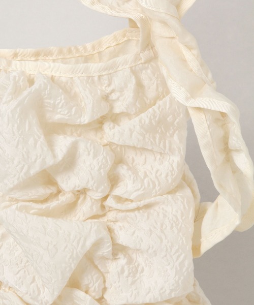 Casselini（キャセリーニ）の「Casselini/ギャザースクエアショルダーバック（ショルダーバッグ・レディース・ブラック/ライトブルー/オフホワイト・FREE）」の9枚目の写真