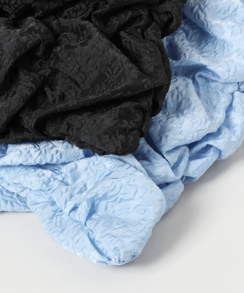 Casselini（キャセリーニ）の「Casselini/ギャザースクエアショルダーバック（ショルダーバッグ・レディース・ブラック/ライトブルー/オフホワイト・FREE）」の11枚目の写真