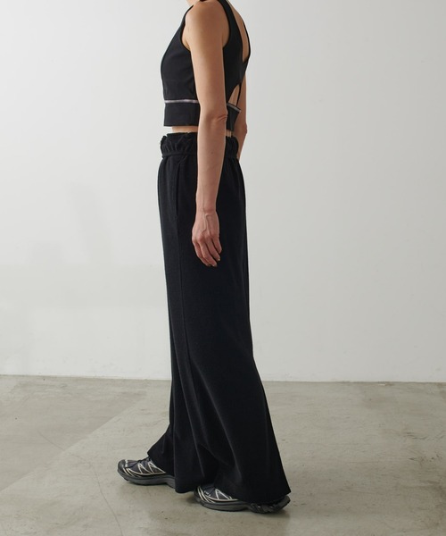 earthy（アーシー）の「ウエストデザイン パイルスカート（スカート・レディース・ブラック/オフホワイト・S/M）」の15枚目の写真