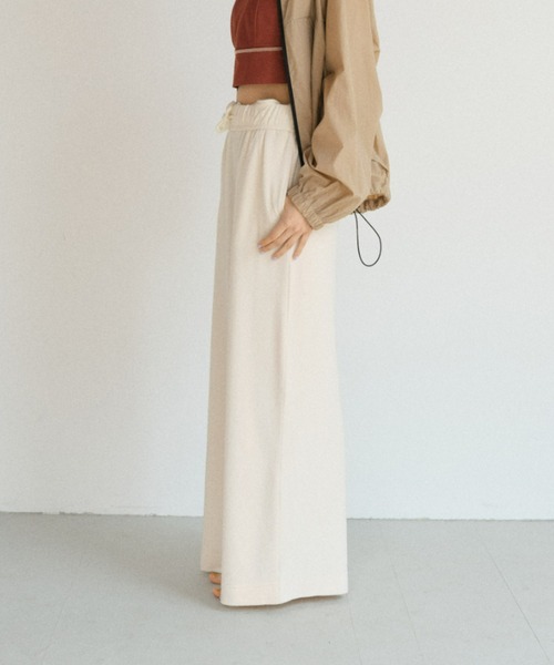 earthy（アーシー）の「ウエストデザイン パイルスカート（スカート・レディース・ブラック/オフホワイト・S/M）」の19枚目の写真