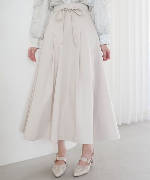 MAJESTIC LEGON（マジェスティックレゴン）の「ステッチラインタックフレアスカート（スカート・レディース・アイボリー/ネイビー/ブラック系その他2/ブラック・X-SMALL/SMALL/MEDIUM）」の10枚目の写真