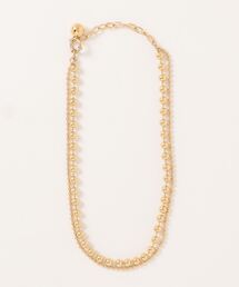 LOWRYS FARM | ステンレス２レンボールチェーンネックレス　 108434(ネックレス)