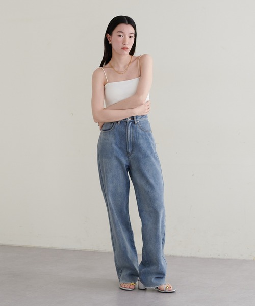 LARUTA(ラルータ)の「【LARUTA】カップ付きベアキャミ(キャミソール・レディース・ブラック/ベージュ/オフホワイト・FREE)」の18枚目の写真