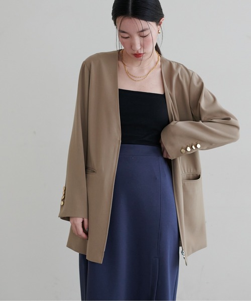 LARUTA(ラルータ)の「【LARUTA】カップ付きベアキャミ(キャミソール・レディース・ブラック/ベージュ/オフホワイト・FREE)」の15枚目の写真