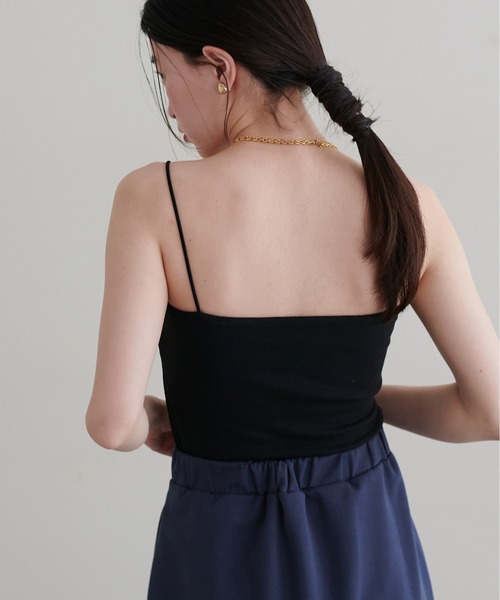 LARUTA(ラルータ)の「【LARUTA】カップ付きベアキャミ(キャミソール・レディース・ブラック/ベージュ/オフホワイト・FREE)」の14枚目の写真