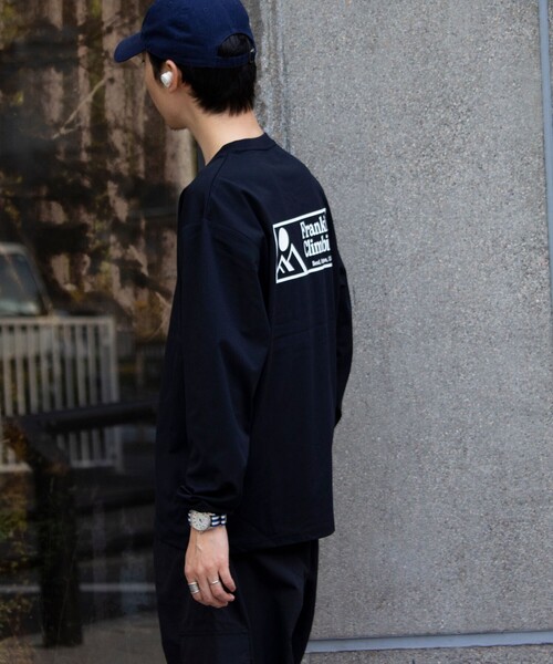 Franklin Climbing(フランクリンクライミング)の「【限定展開】【Franklin Climbing/フランクリンクライミング】グラフィックロンTee(Tシャツ/カットソー・メンズ・グリーン/ブルー/オレンジ/ホワイト/ブラック/グレイッシュベージュ/グレイッシュブルー・M/L)」の17枚目の写真
