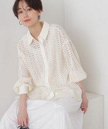 N.（N. Natural Beauty Basic） | ◆ラッセルキカレースシャツ(シャツ/ブラウス)