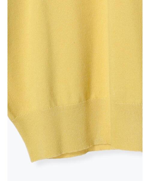 Te chichi TERRASSE（テチチテラス）の「Vネック袖ラメラインニット（ニット/セーター・レディース・ブラック/オフホワイト/イエロー/ブルー・F）」の16枚目の写真