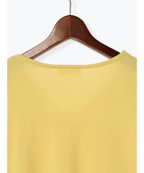 Te chichi TERRASSE（テチチテラス）の「Vネック袖ラメラインニット（ニット/セーター・レディース・ブラック/オフホワイト/イエロー/ブルー・F）」の15枚目の写真