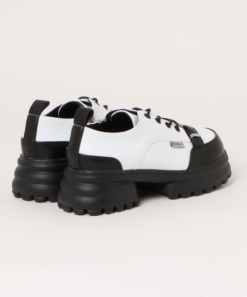 YOSUKE（ヨースケ）の「「YOSUKE/ヨースケ」厚底レースアップシューズ（ドレスシューズ・レディース・クリアブラック/ブラック×レッド/ブラック×ホワイト/ブラック/ワイン/グリーン系その他・23.5/24/24.5/25/22.5/23）」の7枚目の写真