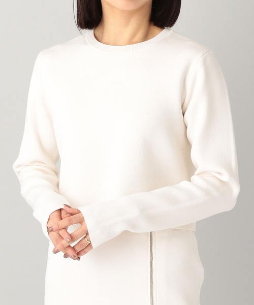 e/rm（イーアールエム）の「【e/rm】シルクコンクロップドプルオーバーニット（ニット/セーター・レディース・ブラック/アイボリー・FREE）」の16枚目の写真